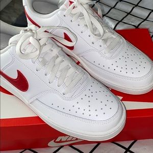 RED NIKE COURT VISION SHOES NEW NEVER WORN
